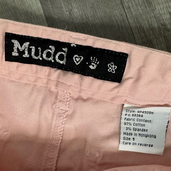 Vintage Mudd Light Pink Denim Jean Shorts Mid Rise Size 5 - Picture 7 of 7